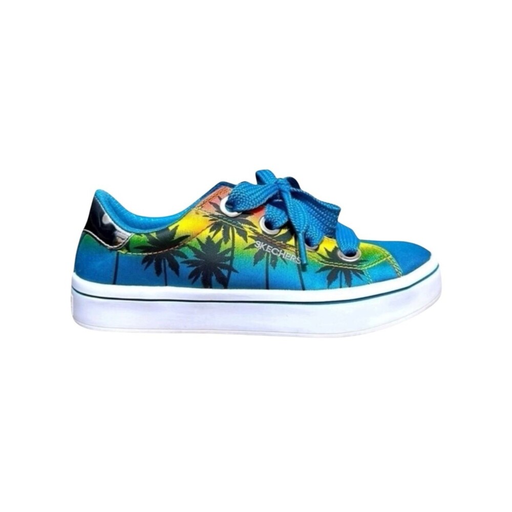 Skechers Street Tropical Palm Tree Sneakers Beach Vacation Y2K Colorful Sz 5.5